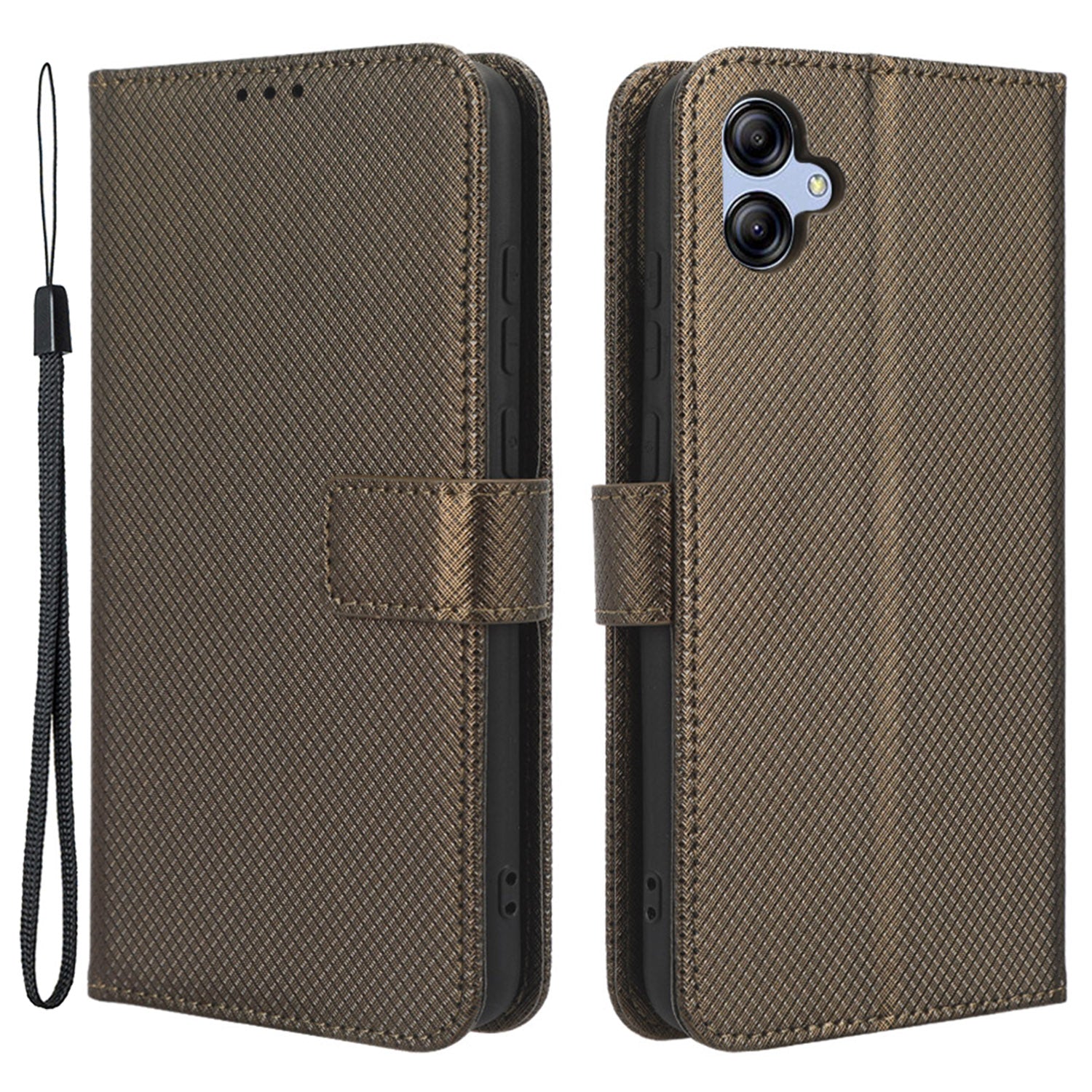 For Samsung Galaxy A04e 4G F04 4G M04 4G Magnetic Clasp Protective Phone Cover Diamond Texture PU Leather Foldable Stand Flip Wallet Phone Case For Samsung Galaxy A04e 4G F04 4G M04 4G Magnetic Clasp Protective Phone Cover Diamond Texture PU Leather Foldable Stand Flip Wallet Phone Case